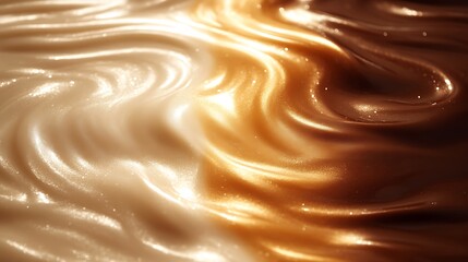 Swirling Creams of Beige and Brown Hues