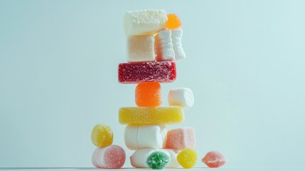 A variety of scrumptious sweets including marshmallows
