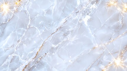 Elegant light blue marble texture with gold veins and sparkling highlights.