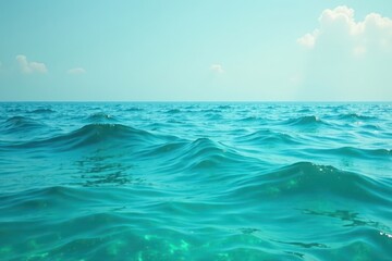 Obraz premium Subtle gradient of blues and greens creating a calming ocean-like effect , calm, tranquil, graphic design