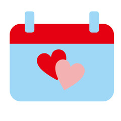 abstract icons on valentine's day