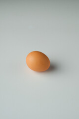 The egg is isolated on a white background.