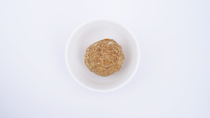 Fenugreek or methi ke Laddu, laddo or laddoo or sweet mithai balls for boosting immunity in winters