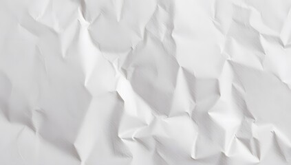 Obraz premium Abstract Crumpled Paper Texture: A textured background of crumpled white paper, offering a tactile and artistic element for your design projects. 