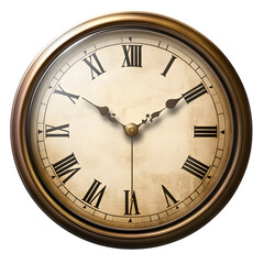 old clock isolated on transparent background old clock png