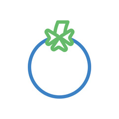 Tomato line icon. Concept of healthy eating, organic food, and vegetarianism.