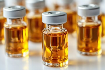 Insulin Bottles for Diabetic Care in Soft Light