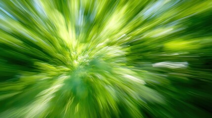 Obraz premium Abstract Green Burst: Nature's Vibrant Energy
