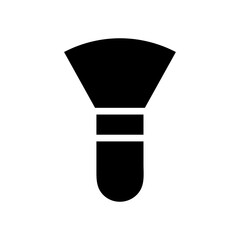 Makeup brush icon. Concept of beauty, fashion, and cosmetics.