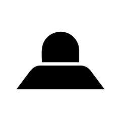Abstract User Profile Icon. Concept of anonymity, privacy, and identity.