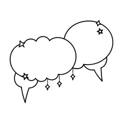 Speech Bubble collection. Different Speech bubbles for talk, dialogue, decoration. Vector illustration