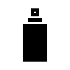 Spray bottle silhouette icon. Concept of hygiene, disinfection, and cleaning.