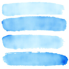watercolor washes in varying shades of blue