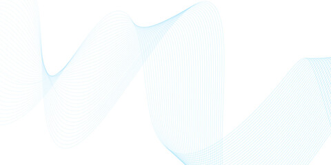 Fototapeta premium Abstract vector background with blue wavy lines. Blue wave background. Blue lines vector illustration. Curved wave. Abstract wave element.