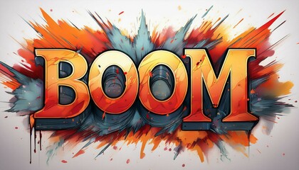 comic book explosion illustration