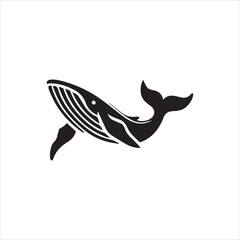 Obraz premium silhouette of a Whale fish