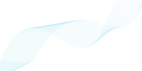 Abstract vector background with blue wavy lines. Blue wave background. Blue lines vector illustration. Curved wave. Abstract wave element.