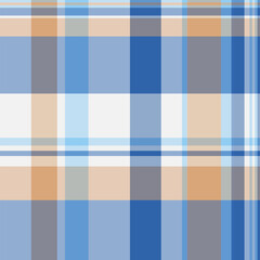 Inspiration fabric plaid pattern, room vector tartan background. Border texture seamless check textile in blue and light colors.