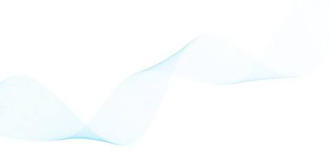 Abstract vector background with blue wavy lines. Blue wave background. Blue lines vector illustration. Curved wave. Abstract wave element.