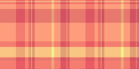 30s texture textile tartan, flowing plaid seamless fabric. Print pattern check background vector in red and orange colors.