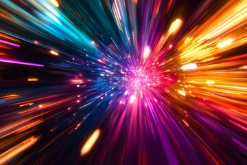 bokeh lights background with multi colors with motion blur