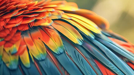 Obraz premium A vibrant and exotic bird showcasing its colorful plumage
