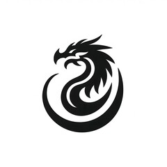 Obraz premium AI Generate of Unique, Simple, Low-detail Logo Recognizable Idiosyncratic of Dragon