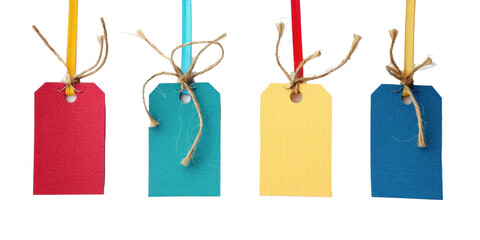 card note birthday celebration greeting gift or price tag; isolated on white background