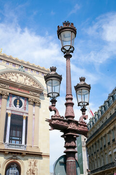 Place de la Concorde, heath of historical luxury shops and hotels, in Paris, France