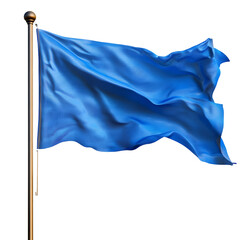 Blue flag isolated on transparent background Blue flag png