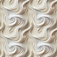 Obraz premium Seamless Beige and White Abstract Wave Pattern