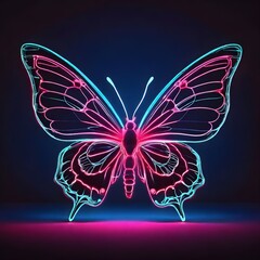 Butterfly on black background