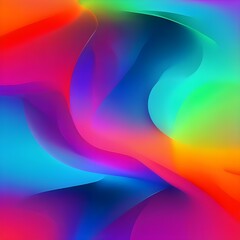 Abstract Neon Color Fusion Background