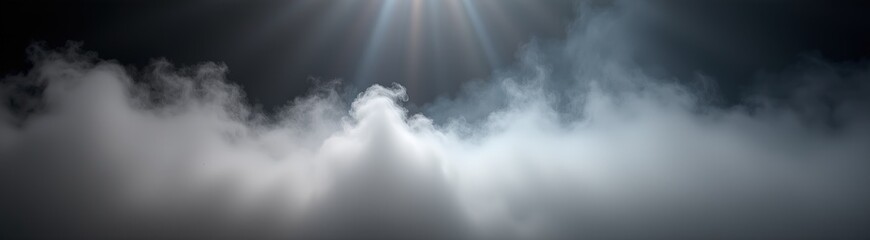 Fototapeta premium Gradient cloudscape in blue and orange tones