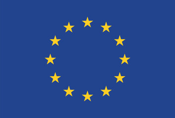 vector European Union Flag icon. Flag design of European Union.