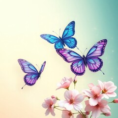 Obraz premium butterfly, butterflies, set of butterflies