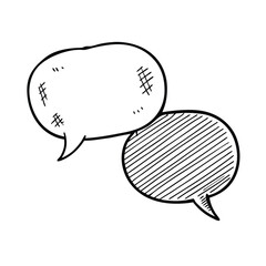 Bubbles Speech Vector Illustration