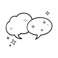 Bubbles Speech Vector Illustration