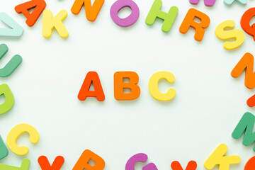 Fototapeta premium 英語 ABC アルファベット