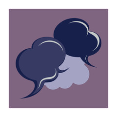 Bubbles Speech Vector Illustration