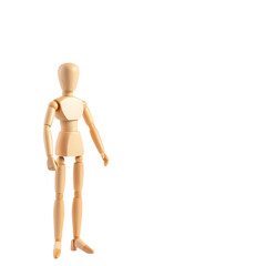 Wooden Mannequin Head with Question Mark, Perfect for Questioning Concepts on transparent background