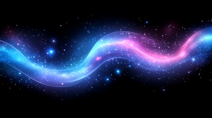 Glowing Cosmic Waves With Stellar Dust Particles