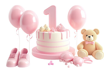 Elegant and Cute 1st Birthday Decor for Baby Girl