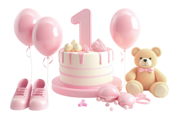 Elegant and Cute 1st Birthday Decor for Baby Girl