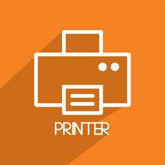 print out icon , printer icon vector