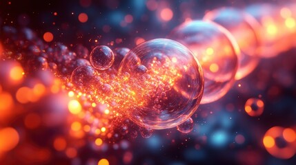 Chemical reaction creating perfect geometric shapes