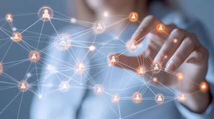 Adapting to Unemployment: Woman Networking Virtually to Navigate Job Losses.