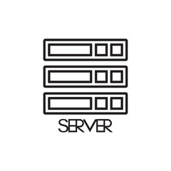 server icon , database icon vector