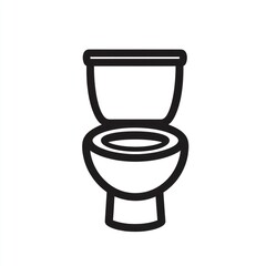 Simple Line Drawing Of A Toilet Bowl