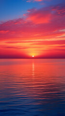 Fototapeta premium Captivating Symphony of a Stunning Sunset – A Majestic Display of Nature's Palette at Dusk